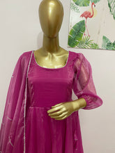 Pink tissue anarkali set - kasumi.in